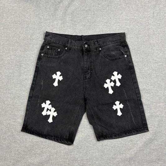 Chrome Hearts White Cross Patch Pants