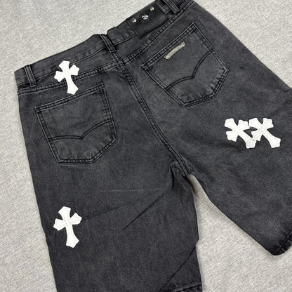 Chrome Hearts White Cross Patch Pants