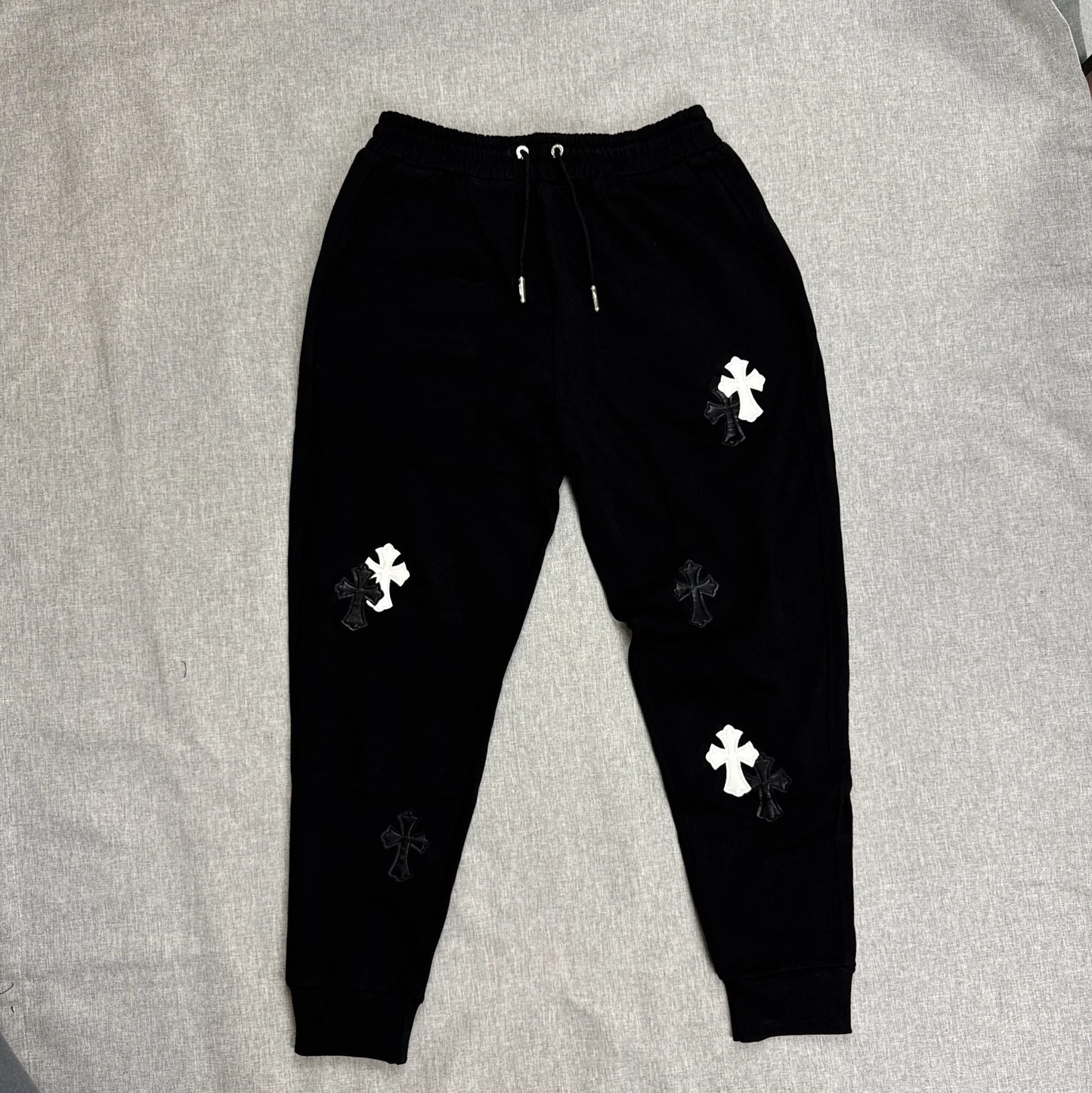 Chrome Hearts White Black Cross Patch Jogger
