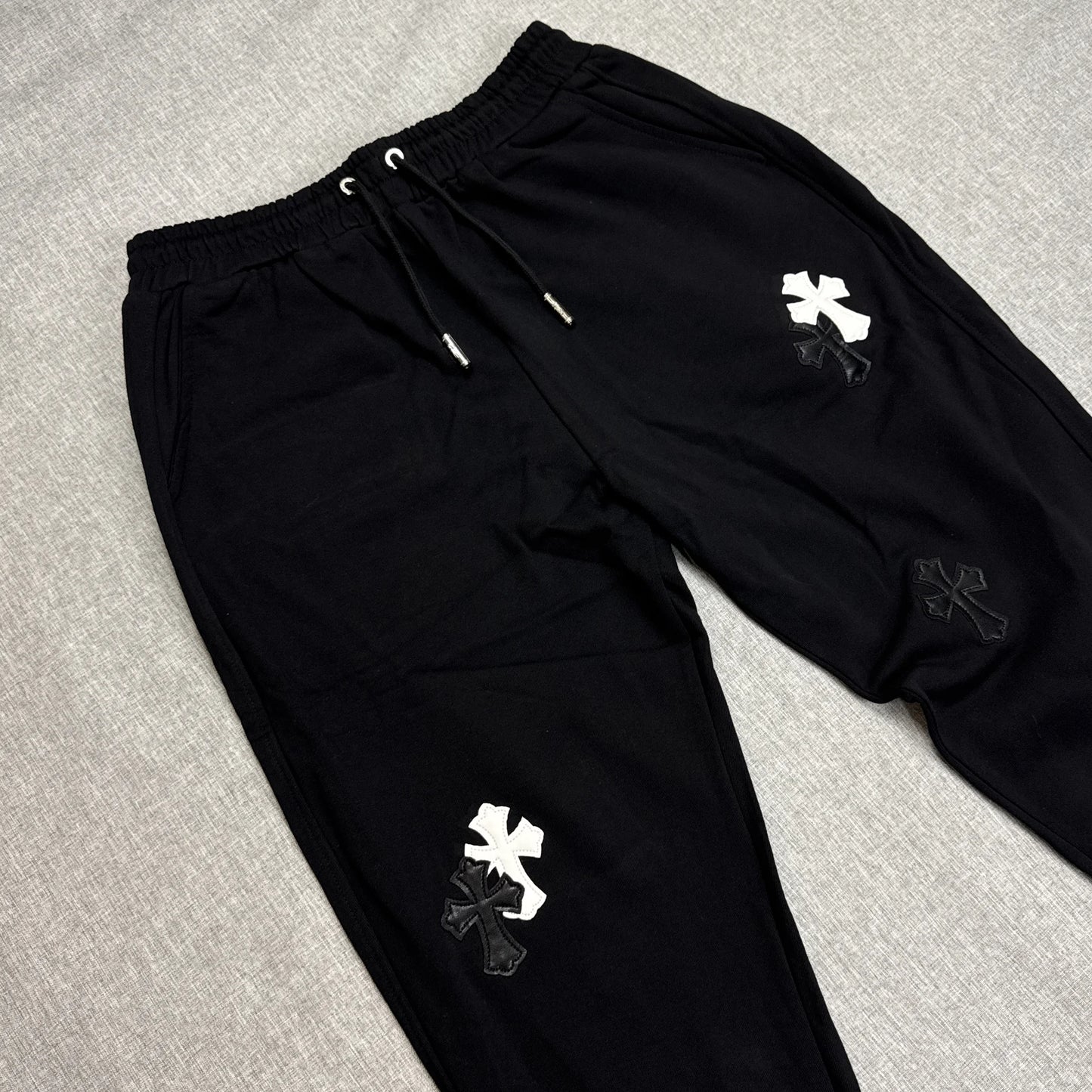 Chrome Hearts White Black Cross Patch Jogger