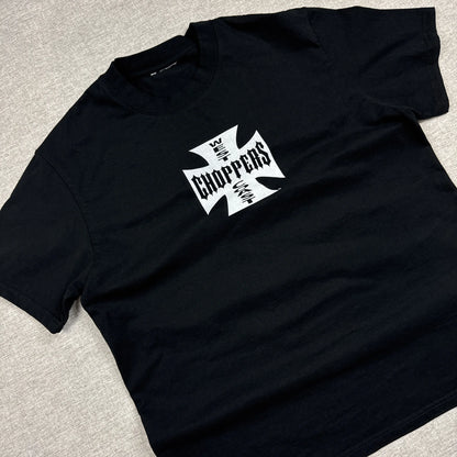 West Coast Choppers White Cross Long Beach CA. Black