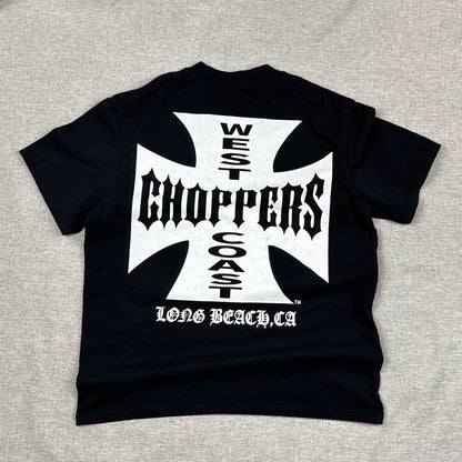 West Coast Choppers White Cross Long Beach CA. Black