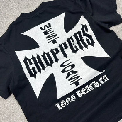 West Coast Choppers White Cross Long Beach CA. Black