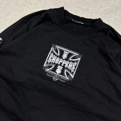 West Coast Choppers Silver Cross Long Sleeve Black