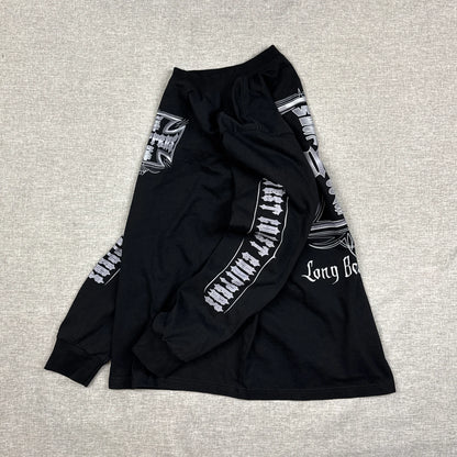 West Coast Choppers Silver Cross Long Sleeve Black