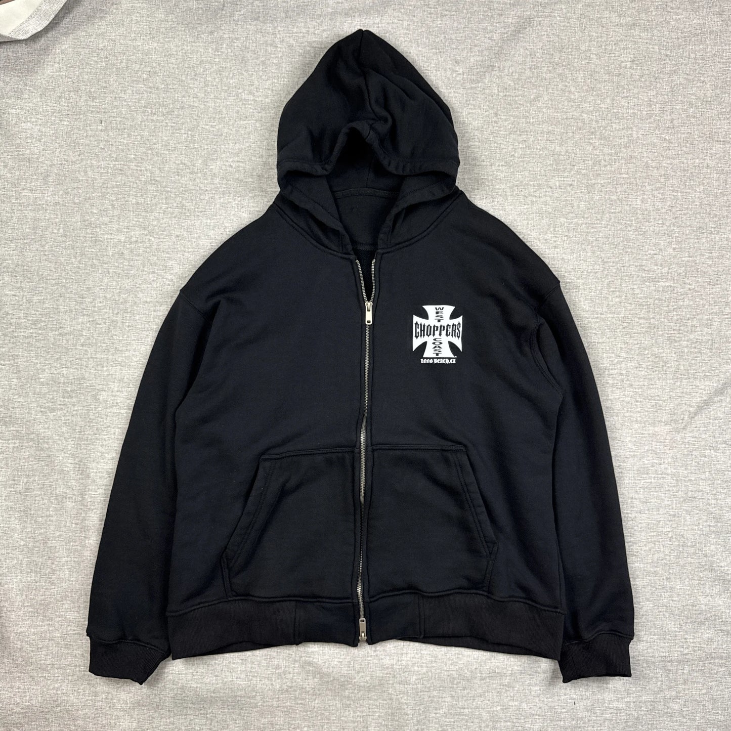 West Coast Choppers White Cross Hoodie