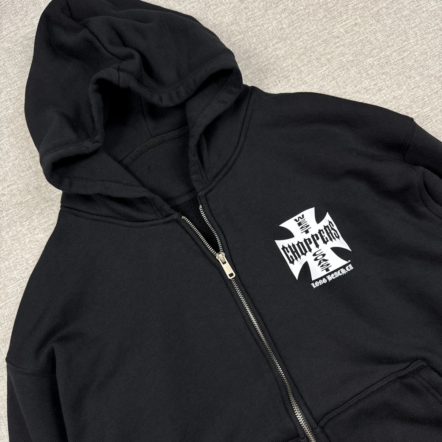 West Coast Choppers White Cross Hoodie