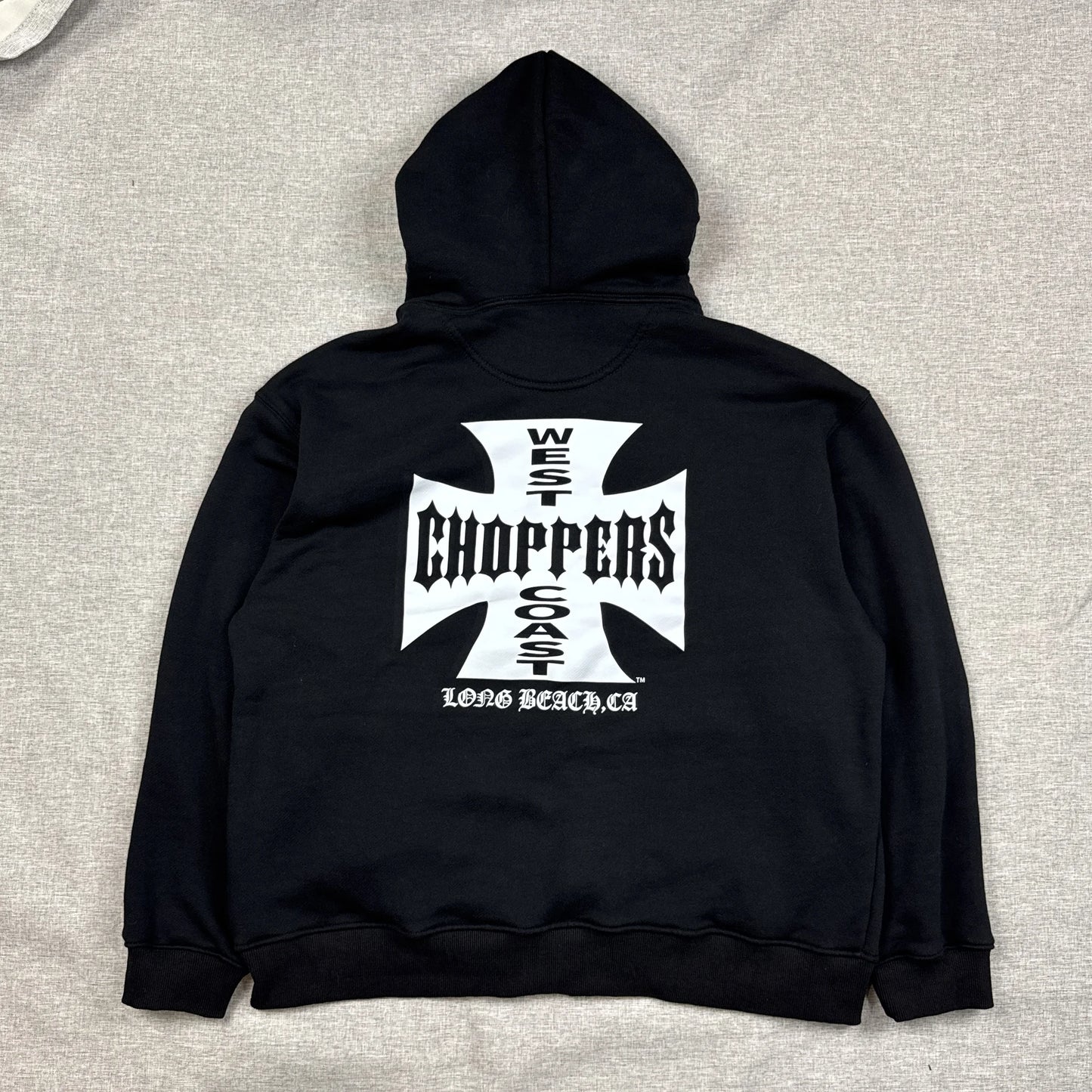 West Coast Choppers White Cross Hoodie