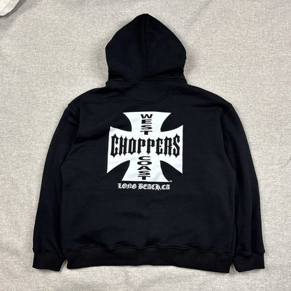 West Coast Choppers White Cross Hoodie