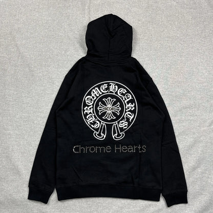 Chrome Hearts Metal Cross with Horseshoe Hoodie